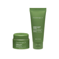 Farmacy Double Cleanse Skincare Gift Set - Fragrance-Free Face Cleanser & Makeup Remover Cleansing Balm - Melts Away Makeup & Helps Promote Healthy Skin (2 Count)