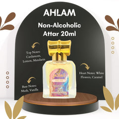 My Perfumes AHLAM from PARFUM DELUXE Non Alcoholic Halal Attar or Concentrated Perfume Oil for Men and Women 20ml