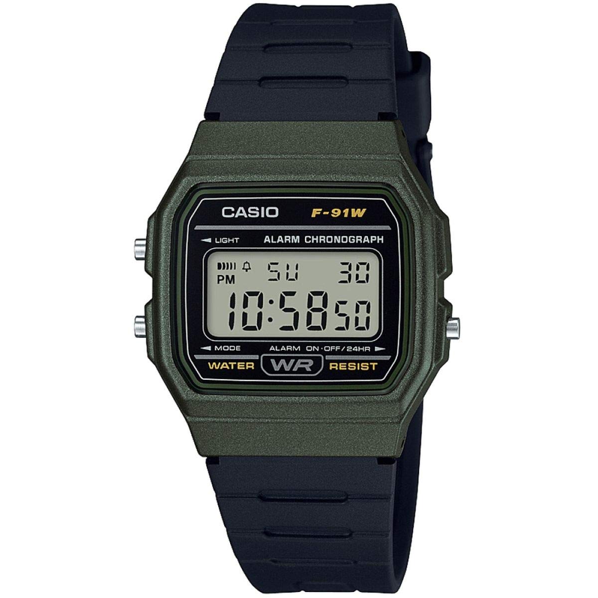 Casio Classic Alarm Digital Watch Green/Black