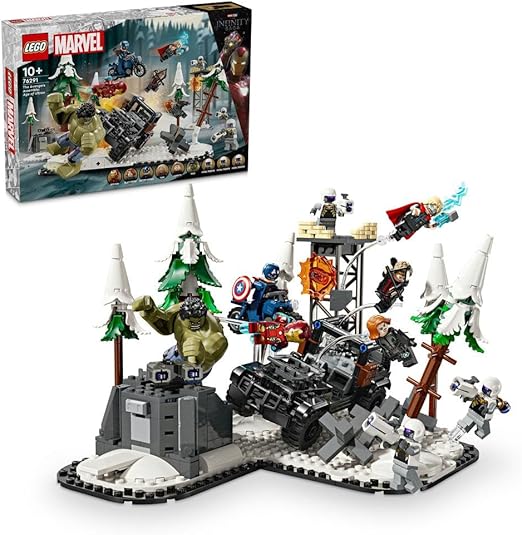 LEGO Marvel The Avengers Assemble: Age of Ultron, Buildable Super Hero Toy Set for 10 Plus Year Old Kids, Boys & Girls, with 8 Minifigures Including Thor, Hulk and Iron Man, Gift Idea 76291