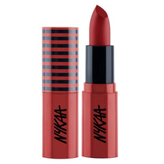 Nykaa So Creme! Lipstick (Bon Appetit ?Baby) - Red - Super matte finish lipstick with jojoba oil fortified formula, long-wearing, Comfortable & weightless (4.2gm)