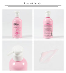 Shiny Body Lotion Firming Moisturizer for Dry Skin Japanese Sakura Moisturizer with Niacinamide and Vitamin C Nourishes Skin Non Sticky Refreshing Absorbs Quickly