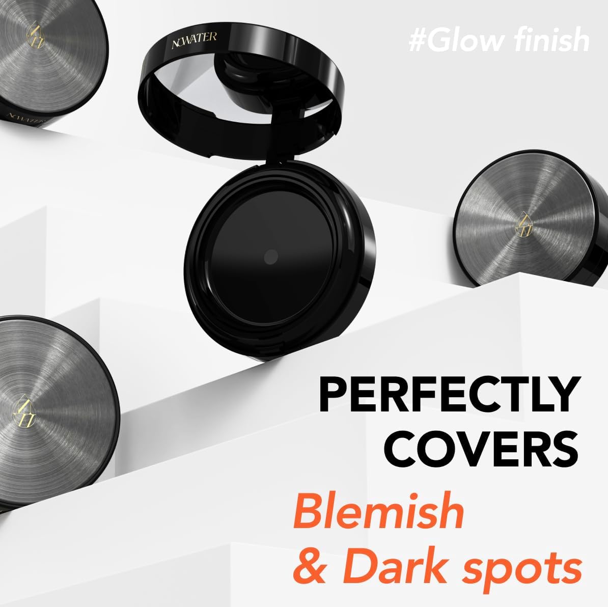 Prestige Skinfit Glow Cover Cushion | Glow Cushion Foundation | Glass skin, Long-Lasting, Lightweight | Flawless Coverage | Korean Cushion Foundation (0.52 fl.oz) (Ivory Beige, 0.52 fl.oz)