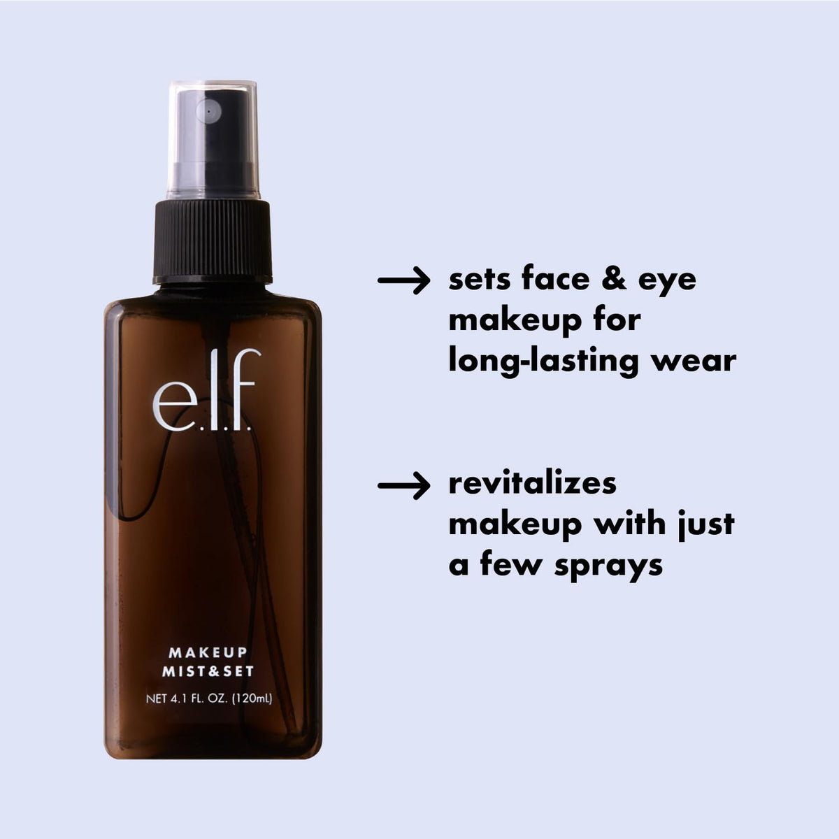 e.l.f. Makeup Mist & Set, Hydrating Setting Spray For Setting & Reviving Makeup, Soothes & Hydrates Skin, Infused With Vitamin A, Vegan & Cruelty-free