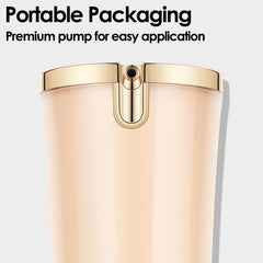 FOCALLURE PerfectBase Lasting Poreless Liquid Foundation, Medium to Full Coverage with Matte Finish, Covers Blemishes & Under-Eye Circles for All Skin Types, YL13 NUDE