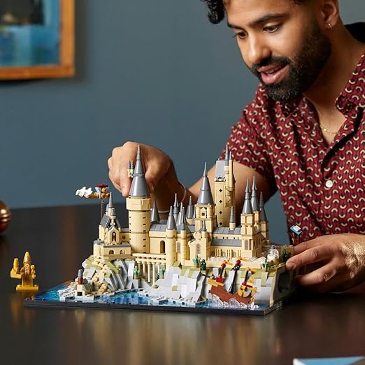 LEGO 76419 Harry Potter Hogwarts Castle and Grounds Big Set for Adults, including Iconic Locations: Astronomy Tower, Great Hall, Chamber of Secrets & More, Detailed Display Model Kit for Fans