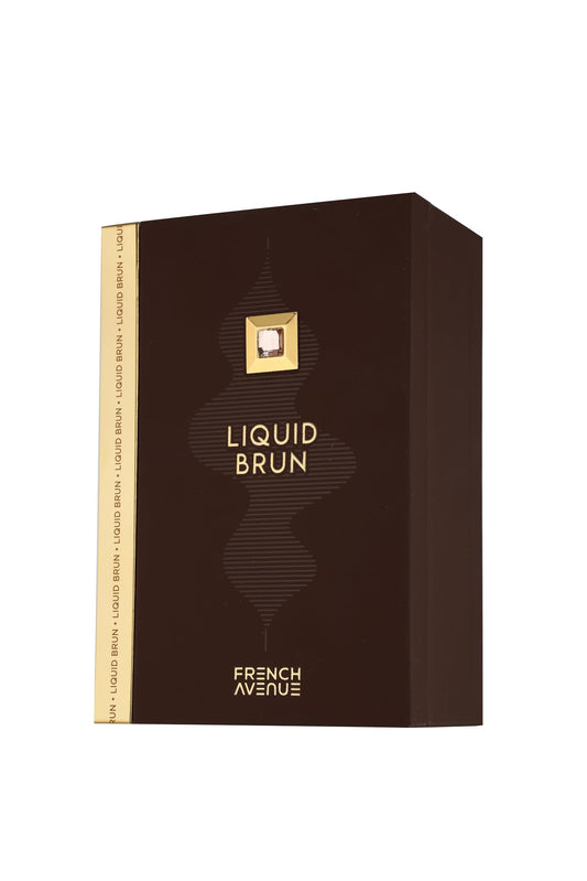 Liquid Brun men's perfume by Fragrance World French Avenue – long-lasting vanilla cinnamon amber fragrance 100ml