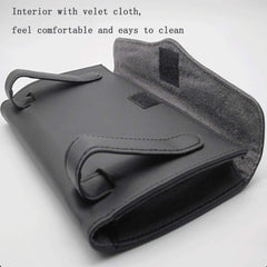 Carstuus Fredysu Leather Premium Napkin & Tissue Holder, For Backseat And Car Visor, Cartbox02B, Black