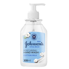 Johnson's Vita-Rich, Moisturizing Hand Wash, Cotton Milk, 300ml