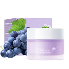 Grospe Grape Seed Face Cream - 1.76oz Anti-Aging Moisturizer with Vitamin E & Hyaluronic Acid, Deep Hydration for Dry Skin, Wrinkle Reducing Night Cream