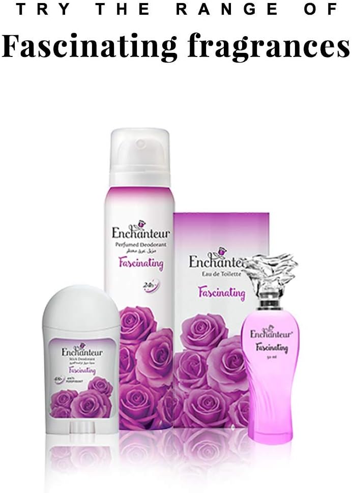 Enchanteur Fascinating Eau De Toilette, Perfume For Women, Long Lasting Fragrance, 100 ml