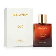 BellaVita Luxury Oud Unisex Perfume | Sweet & Woody Arabian Women & Men Perfume | Long-Lasting Oud Perfume for Women & Men with Vanilla Notes | Vegan, Cruelty-Free, Perfume Oils, 100ml
