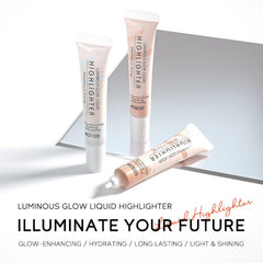 NALACAL Natural Face Highlighter Contour Stick, Bronzer Face Glitter Stick, Long Lasting Liquid Highlight Face Illuminator Make up for Face Body Eyes Collarbones Glow, 03 RoseGold