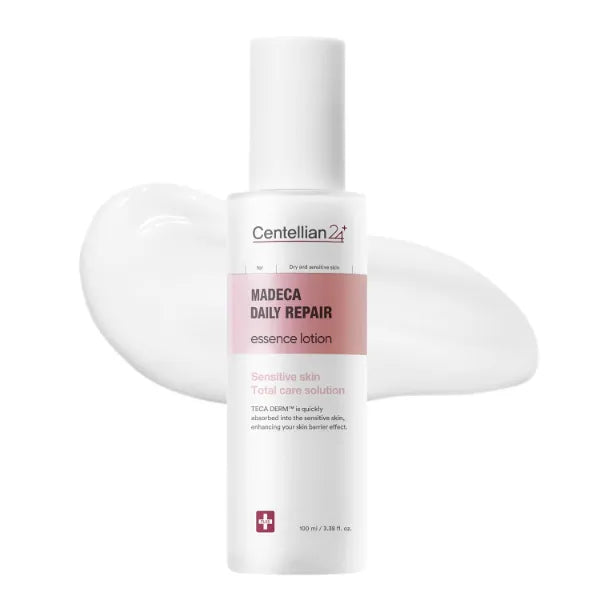 CENTELLIAN 24 Madeca Daily Repair Essence Lotion (3.38fl oz) - Deep Hydration & Soothing for Sensitive Skin, Lightweight, Non-Irritating, Korean Skin Care. TECA DERM, Centella Biome Water