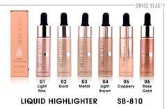 SWISS BEAUTY Drop &glow Liquid Highlighter, Face MakeUp, Metal, 18ml, Multi