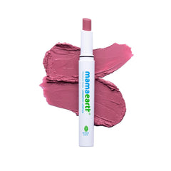 MAMAEARTH Moisture Matte Longstay Lipstick with Avocado Oil & Vitamin E - 08 Pink Tulip - 2g
