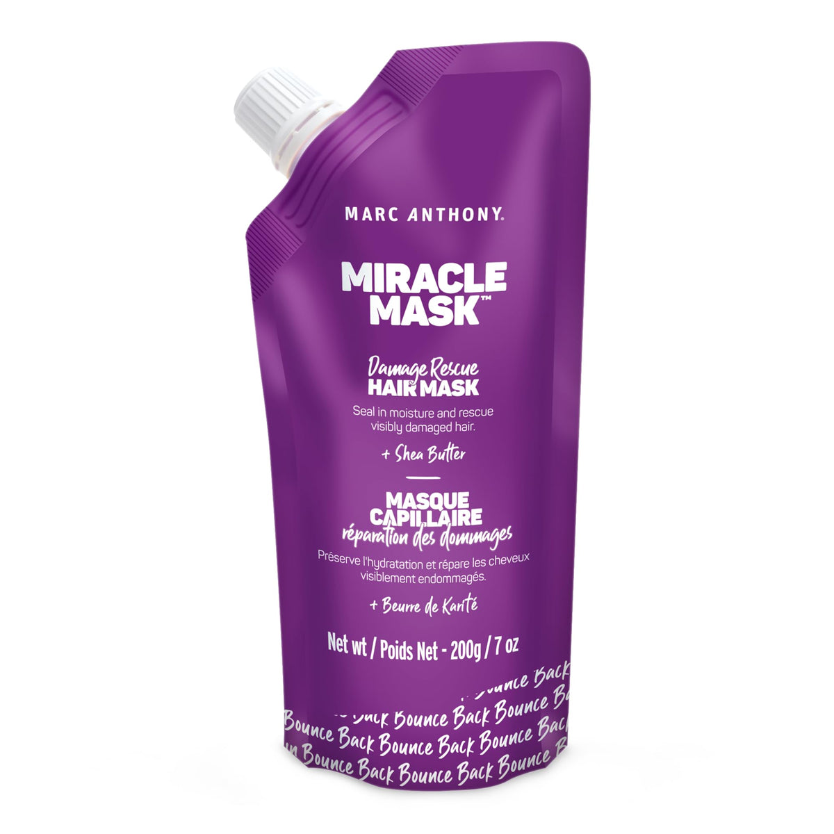 Marc Anthony Hair Mask for Dry Damaged Hair, Deep Conditioning Mask Protects & Nourish with Shea Butter, Avocado & Grapeseed Oils, Sulfate Free - 200ml