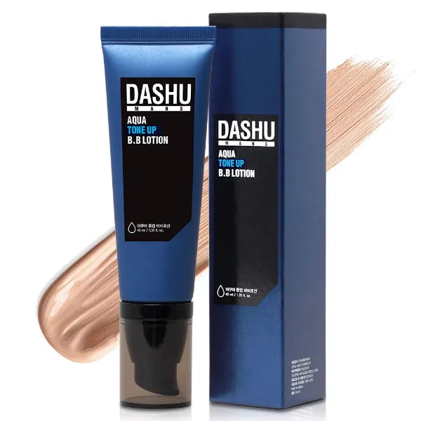 DASHU Korean BB Cream for Men – Aqua Tone-Up Hydrating Tinted Moisturizer with Seawater & Seaweed Extract