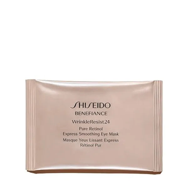 Shiseido Benefiance WrinkleResist24 Pure Retinol Express Smoothing Eye Mask 12 Sets of Two Eye Masks - Reduces Appearance of Wrinkles in 15 Minutes