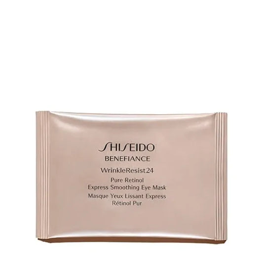Shiseido Benefiance WrinkleResist24 Pure Retinol Express Smoothing Eye Mask 12 Sets of Two Eye Masks - Reduces Appearance of Wrinkles in 15 Minutes