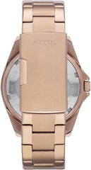 Fossil Women's Riley Stainless Steel Crystal-Accented Multifunction Quartz Watch, Riley Multifunction - ES2811 Rose Gold