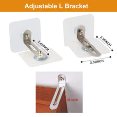 Vinkqiado Adhesive Furniture Wall Anchors (10 Pairs), Anti Tip Furniture Straps Kit for Baby Proofing, Secure Bookcase Dresser Shelf Cabinet to Wall for Child Safety