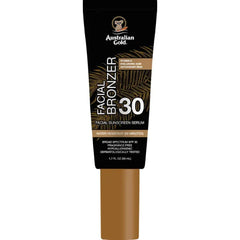 Australian Gold Face Sunscreen Serum SPF 30 | Instant Bronzer, 1.7 Fl Oz