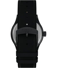 Timex Men's Expedition North Sierra Watch - Black Strap Cream Dial Stainless Steel Case- Black