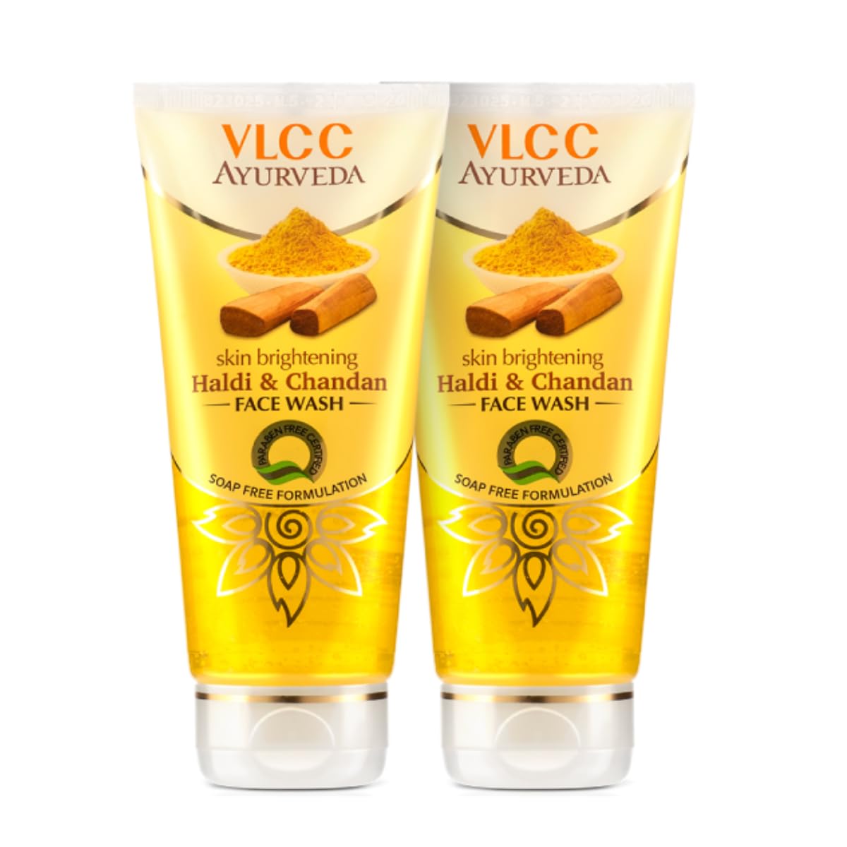 VLCC Skin Brightening Haldi and Chandan Facewash, 100ml (Pack of 2)