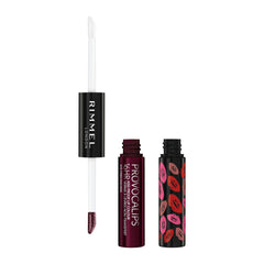 Rimmel London Provocalips Kissproof 16H Liquid Lipstick - 2-Step Liquid Lipstick with Color and Shine - 570 Firecracker, 14 fl oz