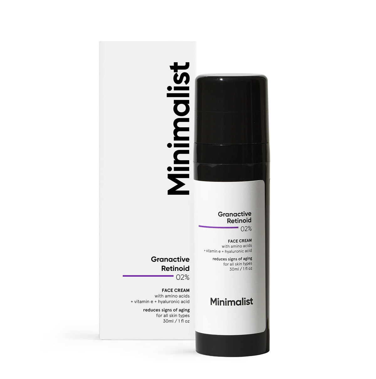 Minimalist 2% Retinoid Anti Aging Cream for Wrinkles & Fine Lines, 30 ml | Super Light Night Face Cream (Emulsion) for Women & Men