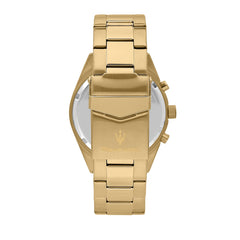 Maserati COMPETIZIONE 43 mm Multifunction Men's Watch, Gold, R8853100026 - Gold-Blue