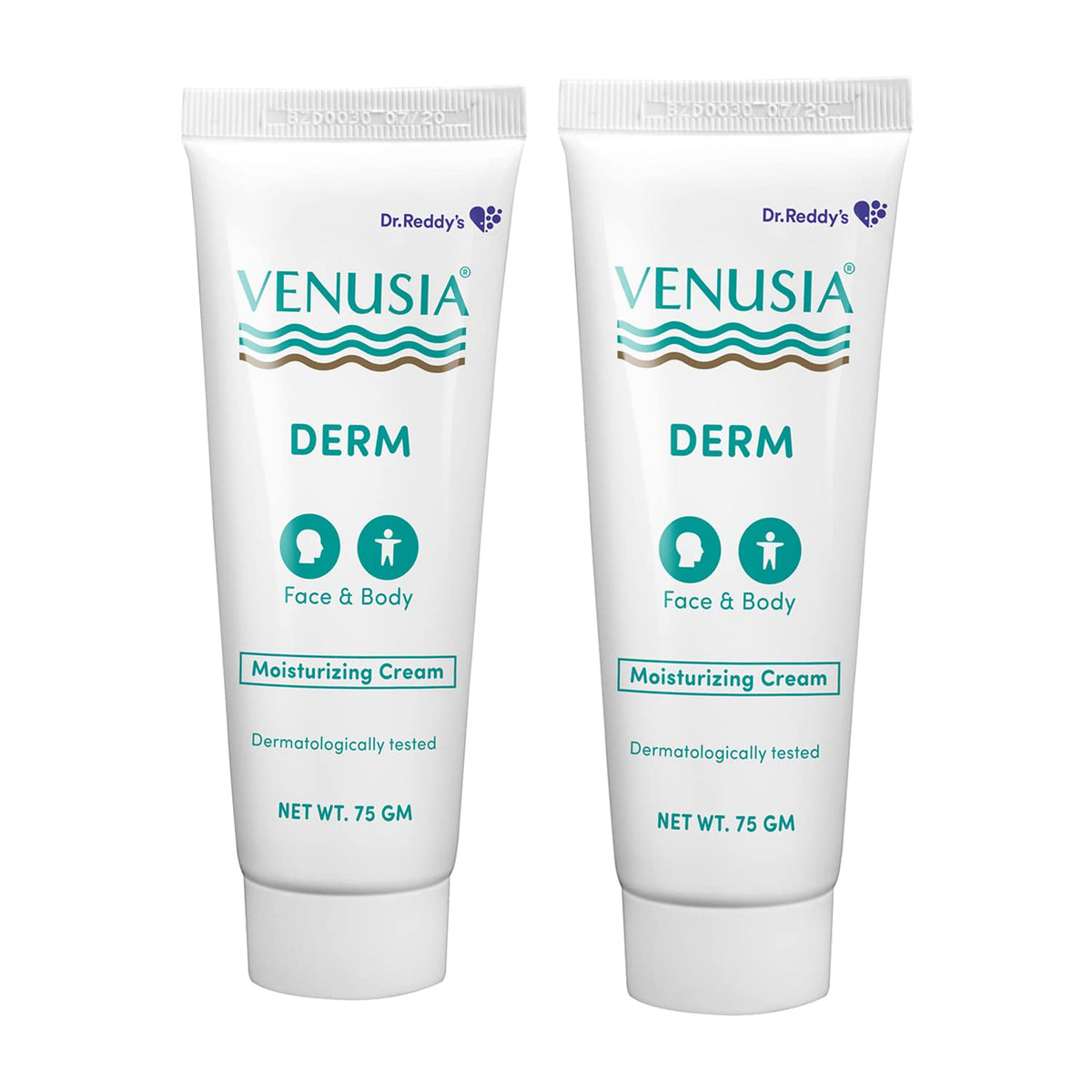 VENUSIA Dr. Reddy'S Derm Moisturizing Cream | 24-Hour Intense Hydration | Skin Barrier Repair | For Dry To Very Dry Skin | 4 Natural Butters | Hypoallergenic | 75G Pack Of 2