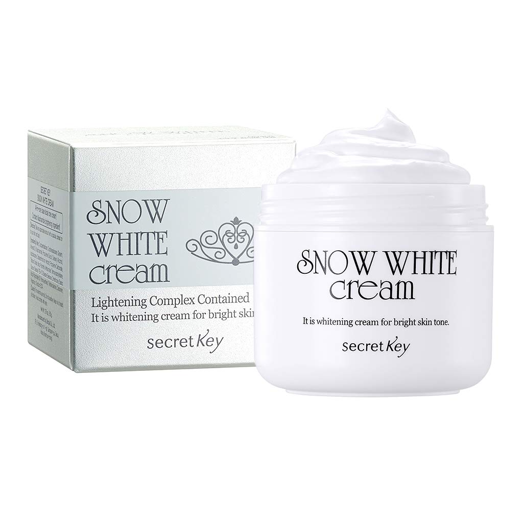 Secret Key Snow White Cream 1.76 fl. oz. - All in One Brightening Tone up Base Cream, Natural Skin Radiance and Brightness