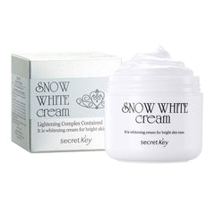 Secret Key Snow White Cream 1.76 fl. oz. - All in One Brightening Tone up Base Cream, Natural Skin Radiance and Brightness