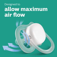 AVENT Philips Ultra Air Pacifier, 0-6 Months, Owl/Deer, 4 Pack, SCF085/08