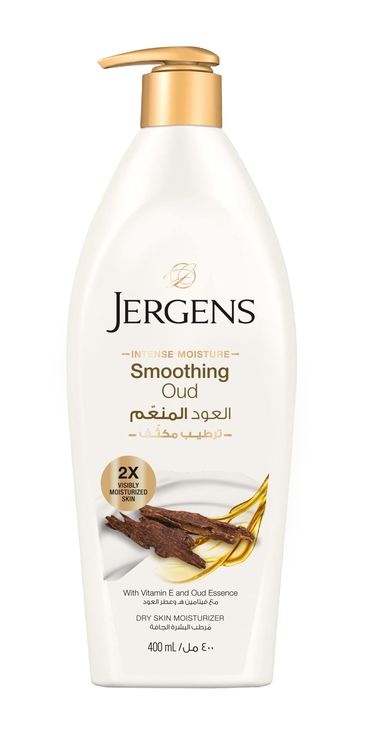 Jergens Smoothing Oud Dry Skin Moisturizer 400 ml, Pack of 1