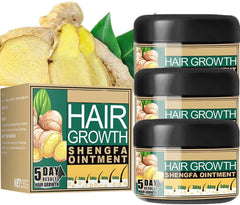 Natural Ginger Hair Growth Cream,Hair Boost Ginger Ointment,Anti-Hair Loss Conditioner For Men Women (3pcs)