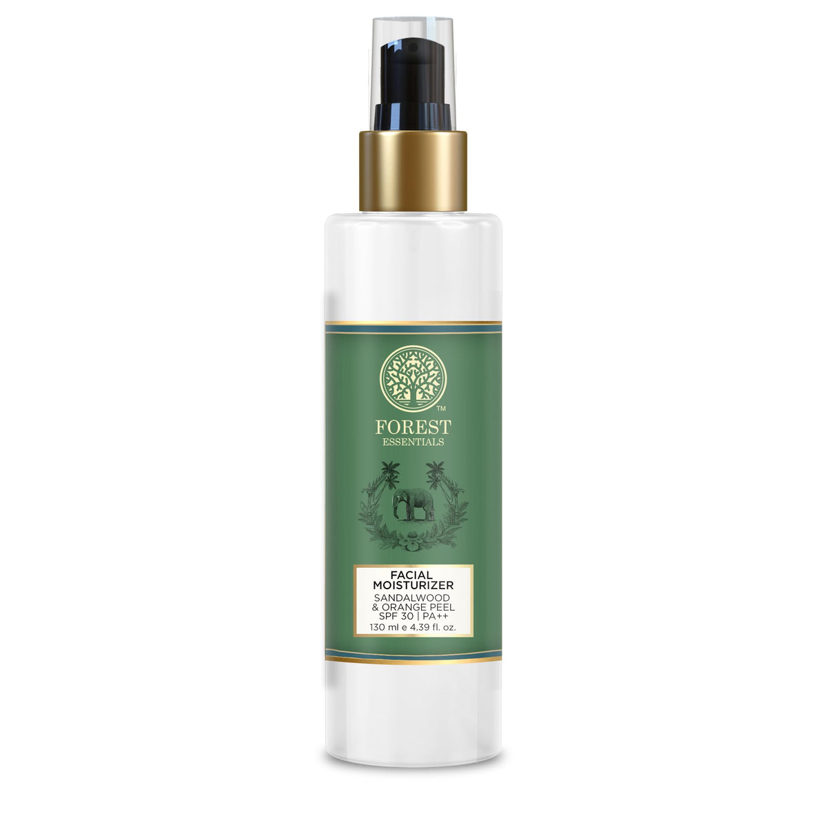 Forest Essentials Hydrating Facial Moisturiser Sandalwood & Orange Peel with SPF 25 | Natural Face Moisturizer Ideal for Dry, Normal, Combination and Oily Skin | Moisturizer for Men & Women | 130 ml