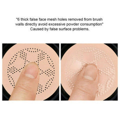 POKLO Mushroom Head Air Cushion CC Cream, Concealer Foundation Stick Moisturizing,Concealer Lasting Brightening Liquid Foundation for All Skin (B# Lvory white)