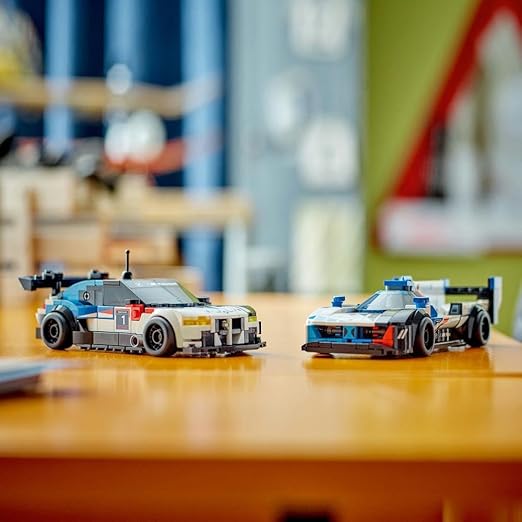 LEGO Speed Champions BMW M4 GT3 & BMW M Hybrid V8 Race Cars Toys for 9 Plus Year Old Boys & Girls, Buildable Model Vehicles with 2 Driver Minifigures, Birthday Gift Idea 76922