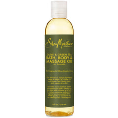 Shea Moisture Olive and Green Tea Bath-Body and Massage Oil for Unisex, 8 oz