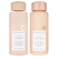 Kristin Ess Deep Clean Clarifying Shampoo and Conditioner Set for Oily & Dry Damaged Hair & Build Up - Moisturizes, Smooths, Detangles + Softens Hair - Sulfate Free, Color + Keratin Safe - 10oz