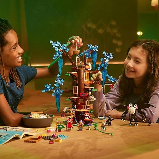 LEGO DREAMZzz 2in1 Fantastical Tree House Toy Set for 9 Plus Year Old Girls & Boys, with Mrs. Castillo, Izzie, Mateo and the Night Hunter Minifigures, Imaginative Play Toys Based on the TV Show 71461