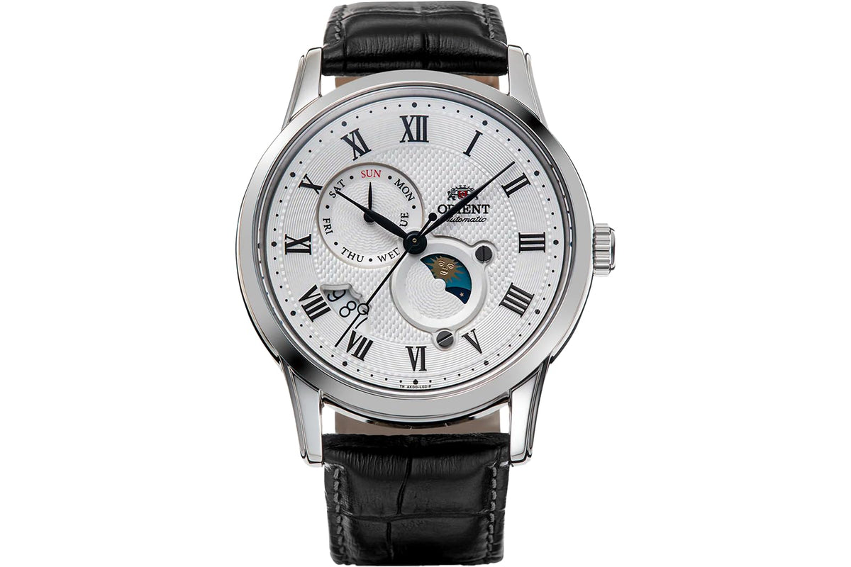 Orient Stainless Steel Japanese Automatic/Hand Winding Watch with Sapphire Crystal Model: RA-AK00