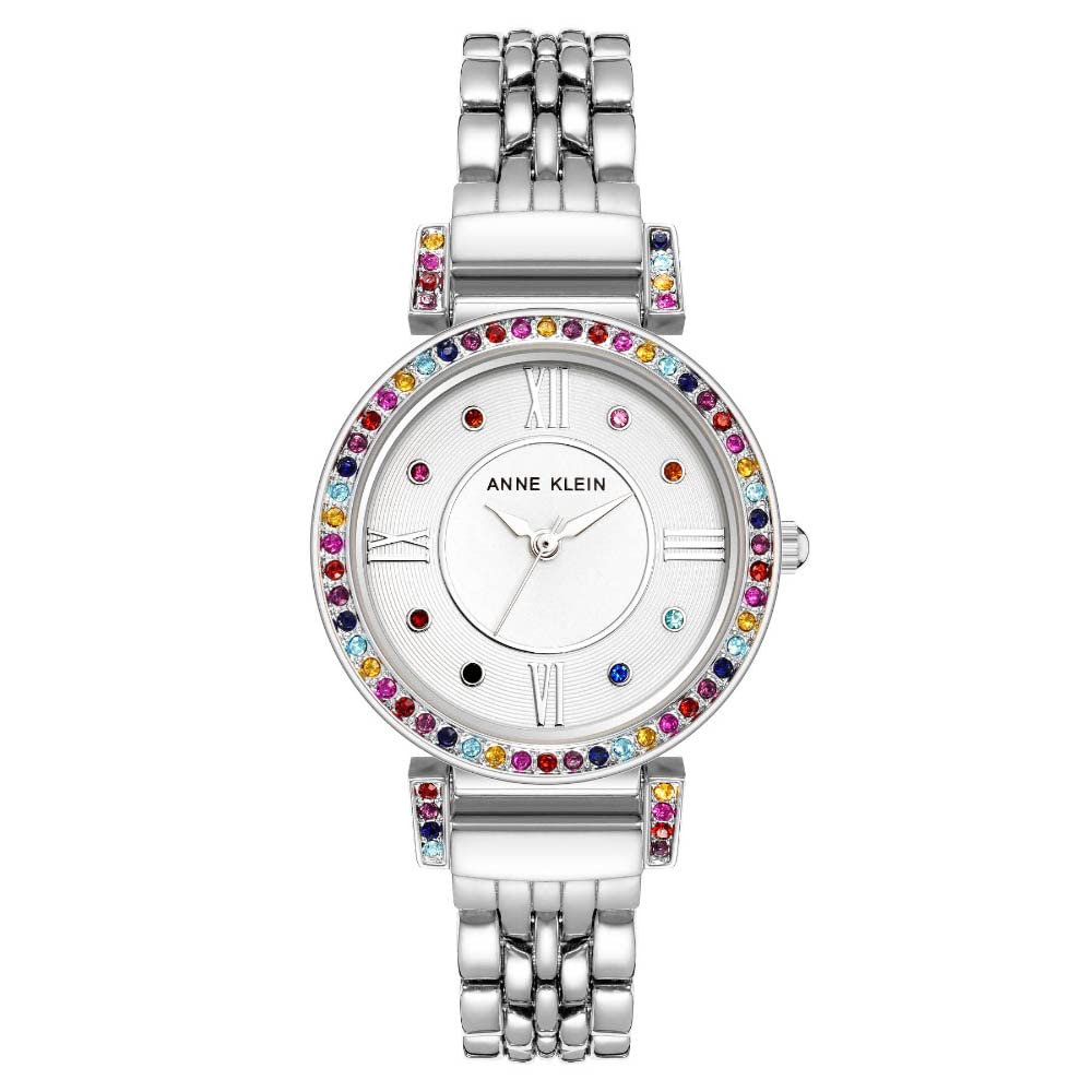 Anne Klein Women's Premium Crystal Accented Bracelet Watch, AK/2928