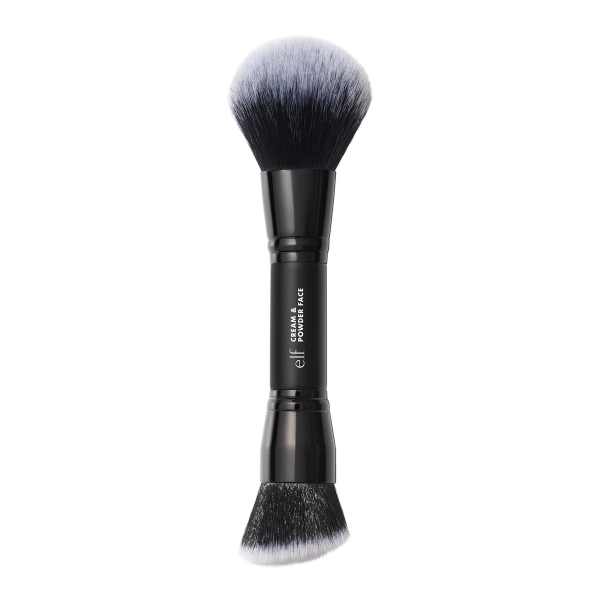 e.l.f. Dual-Ended Cream + Powder Brush, Two-in-One Makeup Brush for a Beautiful, Airy Complexion, Vegan & Cruelty Free
