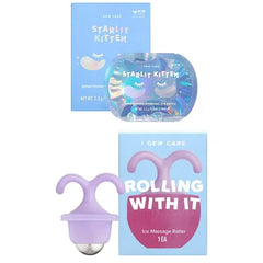 I DEW CARE Hydrogel Eye Patch Starlit Kitten, 5 EA + Rolling With It Bundle