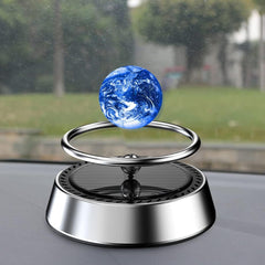 ikasus Car Air Fresheners Solar Powered Rotating Planet Purifier,Solar Energy Aromatherapy Diffuser with Galaxy Interstellar Ball for Interior Autorotation Decor Accessories (AUTO-QC6122S-WJYQ-02)