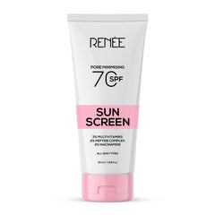 RENEE Pore Minimizing Sunscreen SPF 70 With 2% Niacinamide, 2% Peptide & 3% Multivitamins, 50Ml